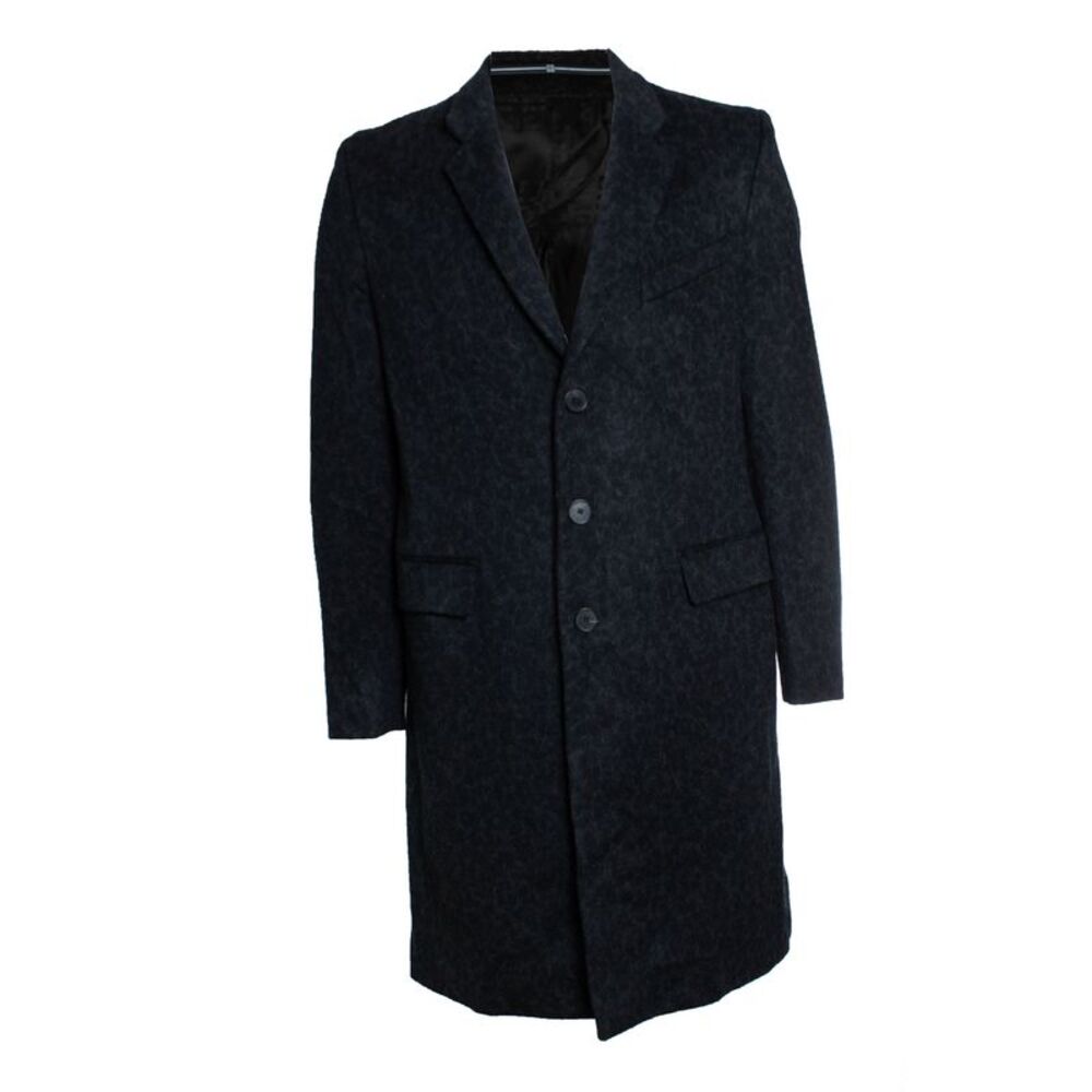 Givenchy, Grey wool melange single breasted coat